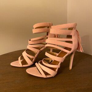 Strappy Pink Heels!